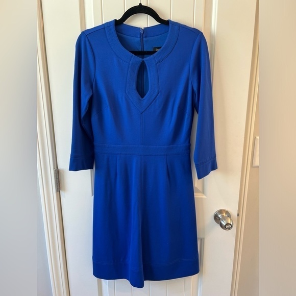 Laundry Jubilee Blue Dress Aline Cutout Slimming - Picture 1 of 6